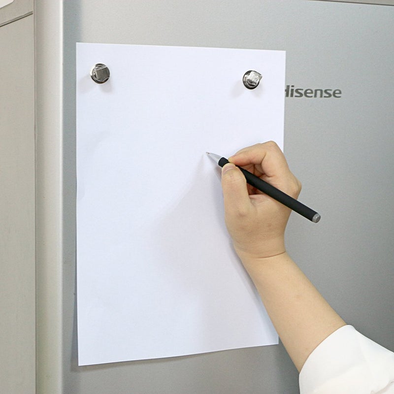 BTSKYÂ® Stainless Steel Magnetic Pen Holder Clips- Magnetic Pen Clip Holder Fit Any Size Pens magnetic push pins for Refrigerator Whiteboard Erase Board and Bulletion Board Map, 8 Pack - Image 4